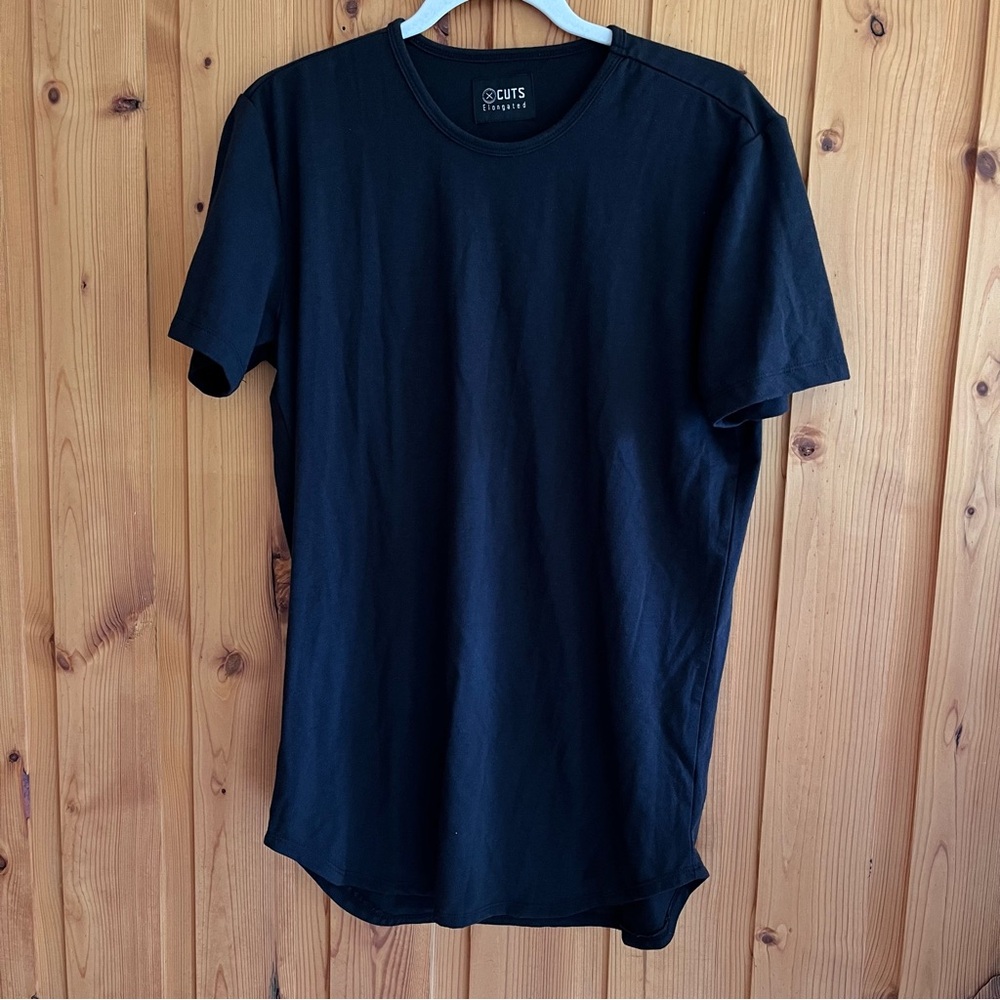 Cuts Clothing Black AO Elongated Tee - Picture 2 of 5